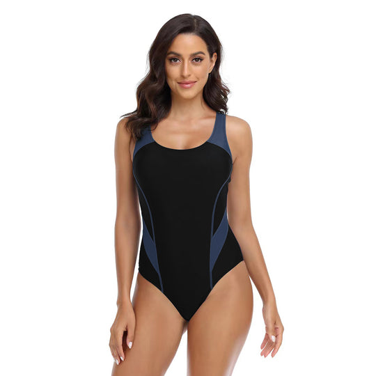 Damen Sportlicher Einteiler Badeanzug mit ergonomischem Schnitt R&B