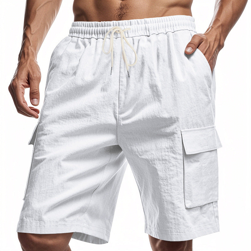 Herren Cargo-Shorts mit mehreren praktischen Taschen und elastischem Bund R&B