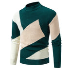 Herren modischer Rollkragenpullover mit modernem Grafikdesign R&B