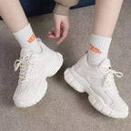 Damen Sportliche Sneakers mit atmungsaktiver Struktur und stoßdämpfender Sohle R&B