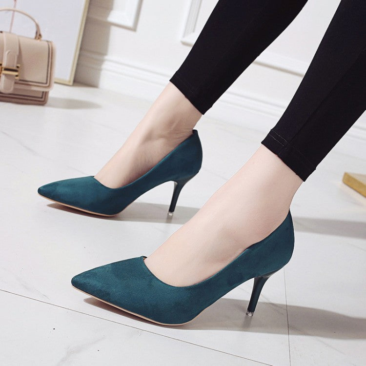Damen nan spitze Court-Pumps mit schlankem Stilettoabsatz und gepolsterter Komfortinnensohle R&B