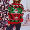 Damen Weihnachts-Pullover mit festlichem Motiv und angenehmem Schnitt R&B