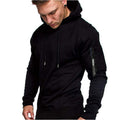 Herren sportlicher Hoodie mit seitlichem Reißverschluss R&B