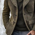 Herren modisch strukturierte Jacke mit praktischen Taschen