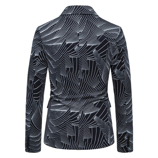 Damen modischer Blazer mit floralem Motiv R&B