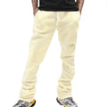 Herren nan lockere Sweatpants mit elastischem Komfortbund, Kordelzug, Fleece-Innenfutter und geradem Bein R&B