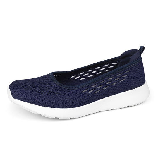 Damen Atmungsaktive Slip-On Freizeitschuhe mit elastischer Sohle R&B