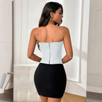 Damen Bustier-Oberteil mit figurformendem Design R&B