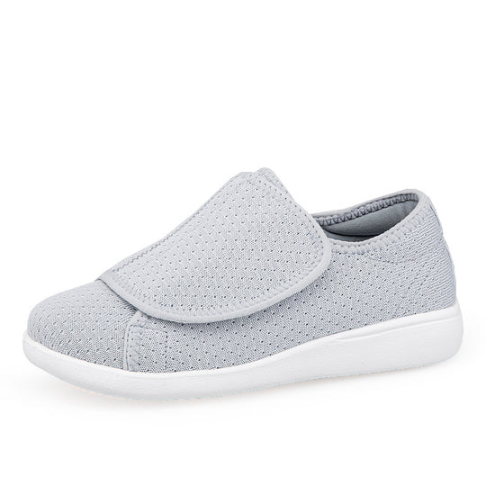 Herren nan orthopädischer Pantoffel mit verstellbarem Klettverschluss, atmungsaktivem Mesh und stoßdämpfender Schaumstoffsohle R&B
