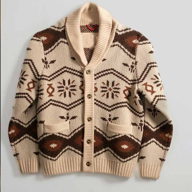 Damen Strickjacke mit aufwendigem Muster R&B