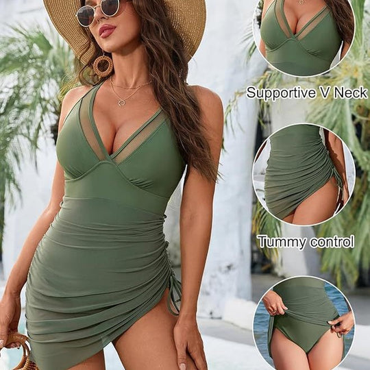 Damen Raffiniertes Badekleid R&B