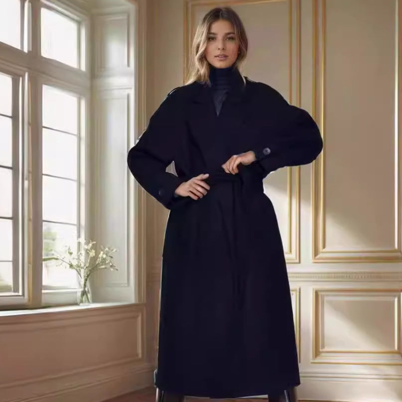 Damen eleganter Duster-Mantel mit geräumigen Taschen und modernem Schnitt R&B