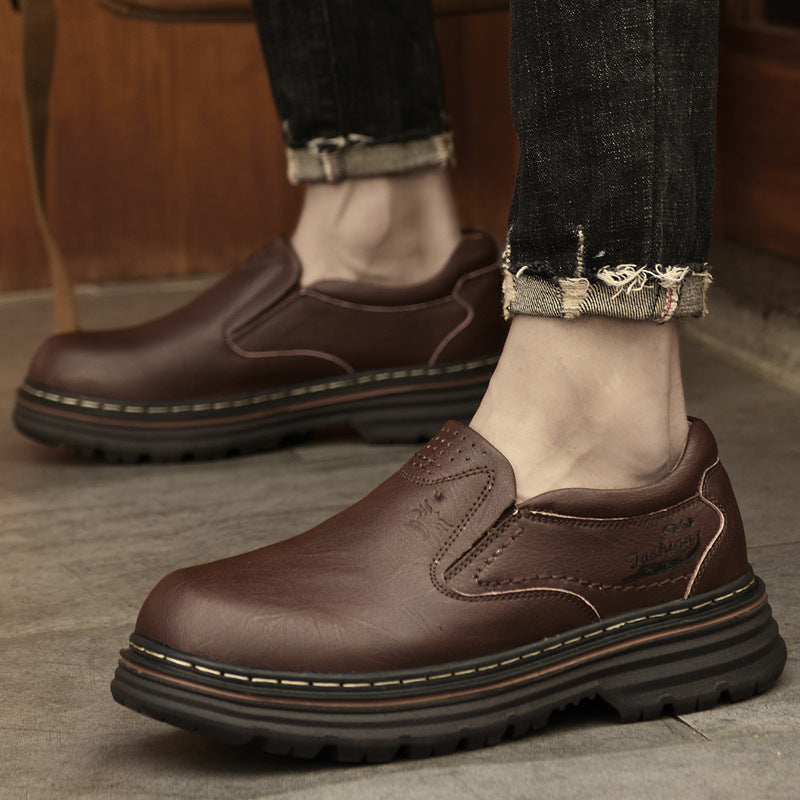 Herren Elegante Slip-On Schuhe aus hochwertigem Leder mit komfortabler Sohle R&B