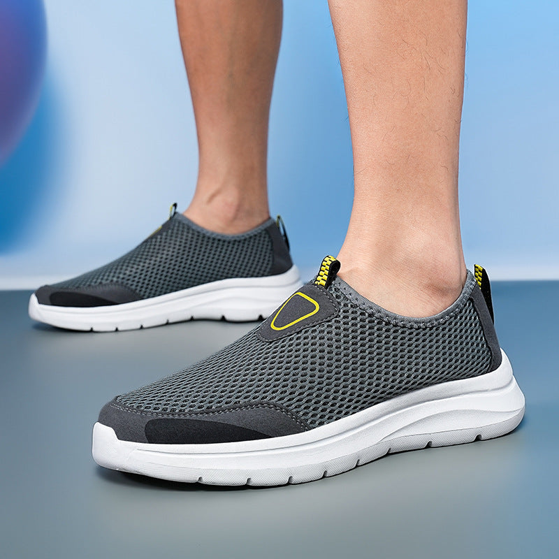 Damen Atmungsaktive Slip-On Sneakers mit flexiblem Netzdesign