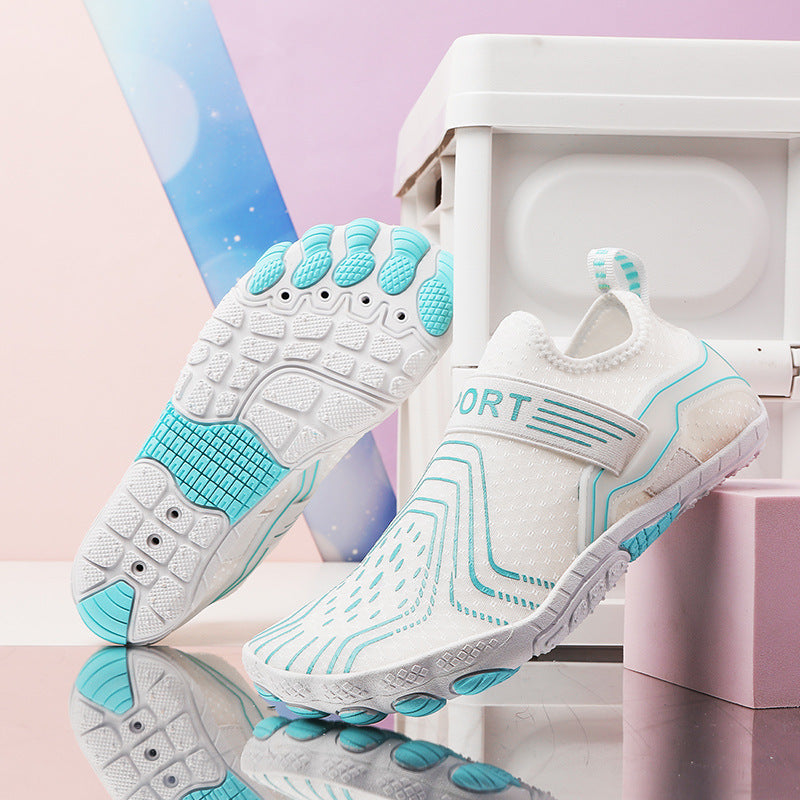Damen Aqua-Schuhe mit rutschfester Sohle und elastischem Schnellschnürsystem