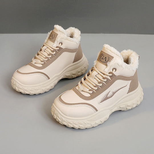 Damen Hohe Sneakers mit kuscheligem Innenfutter und rutschfester Sohle R&B