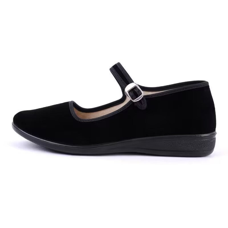 Damen Komfort-Slipper mit verstellbarem Riemen und rutschfester Sohle