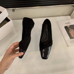 Damen elegante Stiefeletten mit modischem Glanz und komfortablem Fußbett R&B