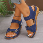 Damen Komfortable Riemensandalen mit verstellbarem Schnallenverschluss und ergonomischer Fußbettung R&B