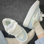 Damen modische Sneakers mit einzigartiger Textur und komfortabler Sohle
