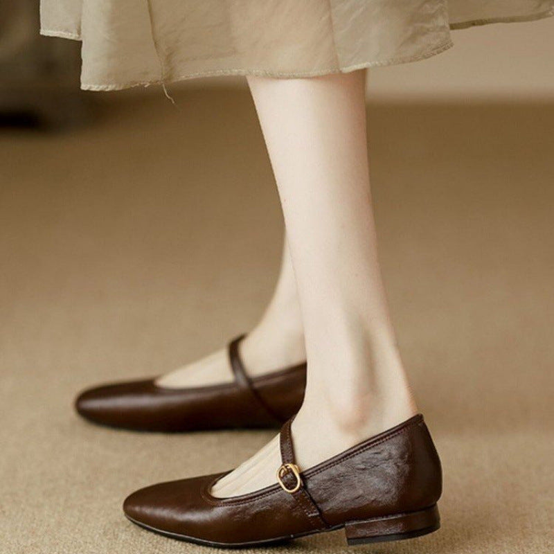 Damen Ballerinas mit modischem Riemchen R&B