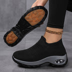 Damen Luftige Slip-On Laufschuhe mit dämpfendem Fußbett