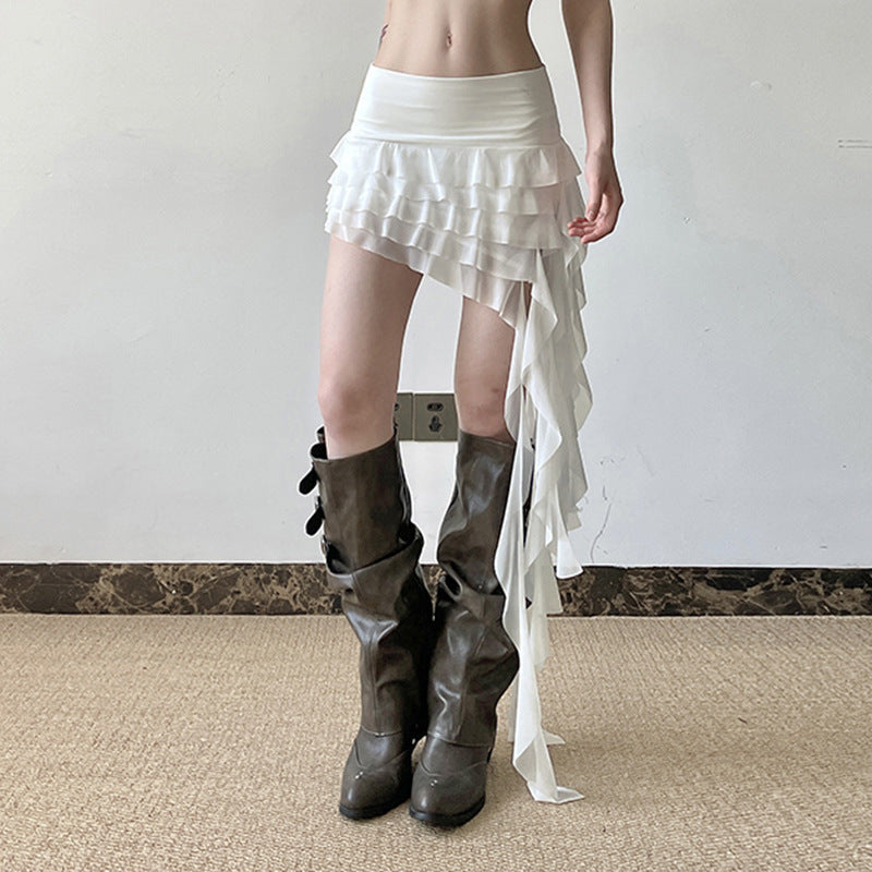 Damen Voluminöser Rüschensockenkleid R&B