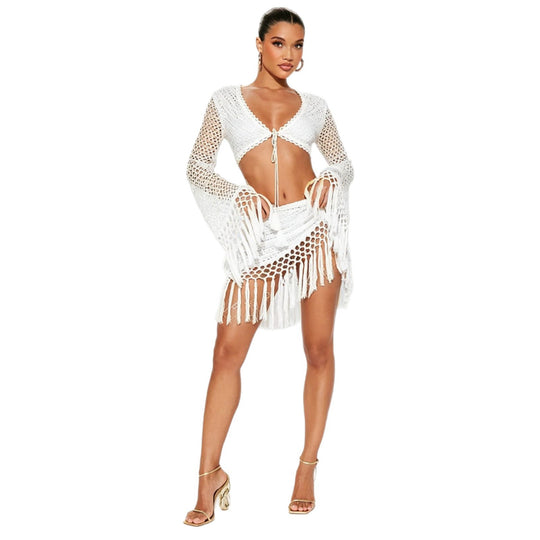 Damen Baderock und Strickjacke R&B