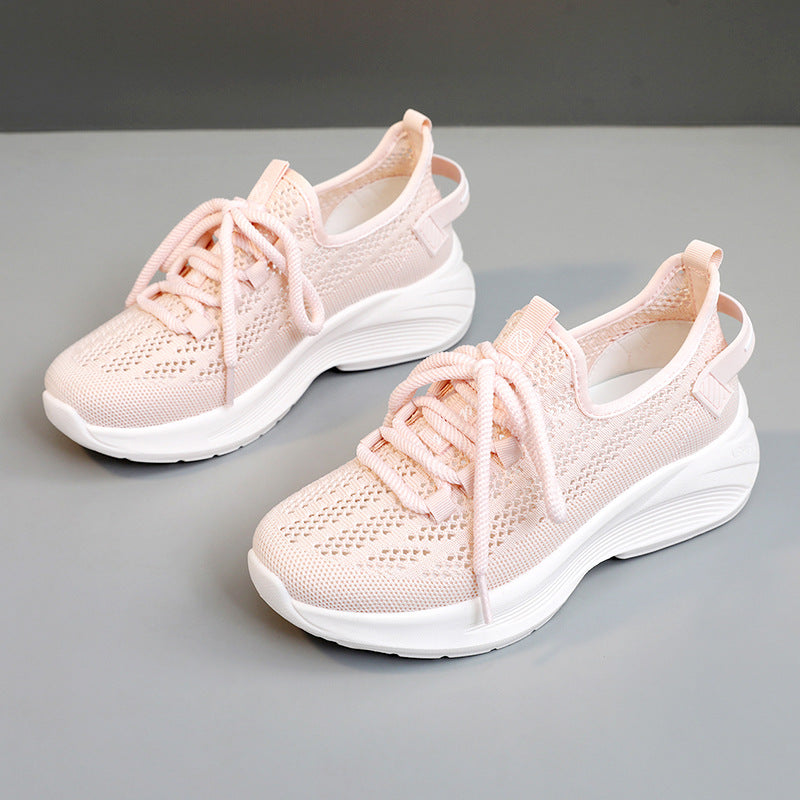 Damen moderne Sneakers mit atmungsaktiver Mesh-Oberfläche und dämpfendem Sohlenprofil R&B