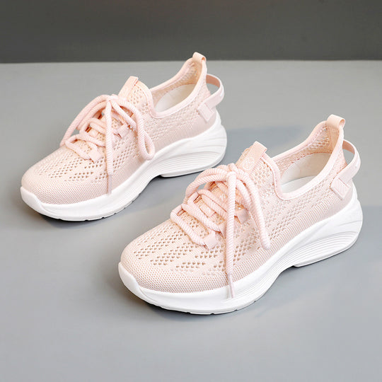 Damen moderne Sneakers mit atmungsaktiver Mesh-Oberfläche und dämpfendem Sohlenprofil R&B