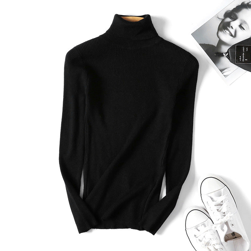 Damen Rollkragenpullover im feinen Rippenstrick R&B