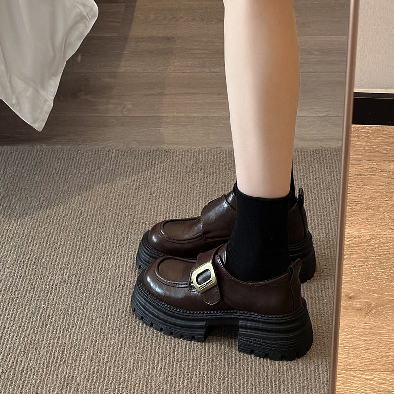 Damen Chunky Chelsea Boots mit rutschfester Gummisohle und stabiler Plattform R&B