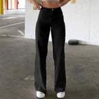 Damen Hohe Taille Schlaghose R&B