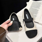 Damen elegante Ballerinas mit komfortablem Riemchen und modischer Perlenapplikation R&B