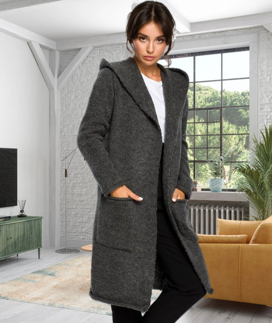 Damen langer Strickmantel R&B