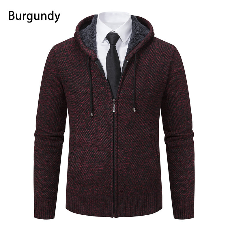 Herren Strickjacke mit modernem Schnitt und praktischem Reißverschluss R&B
