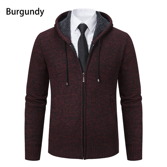 Herren Strickjacke mit modernem Schnitt und praktischem Reißverschluss R&B