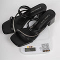 Damen elegante Riemensandalen mit funkelnden Strassdetails R&B