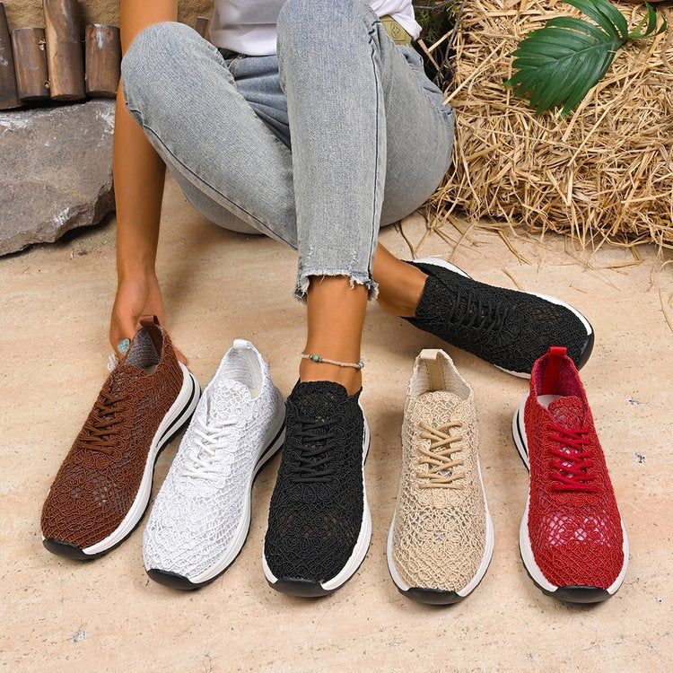 Damen Atmungsaktive Sneakers aus Netzmaterial R&B