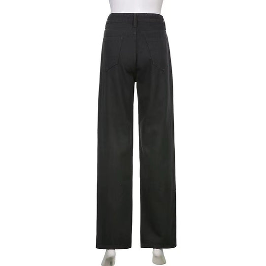 Damen lässige Cargo-Hose mit auffälligem Skelett-Design R&B
