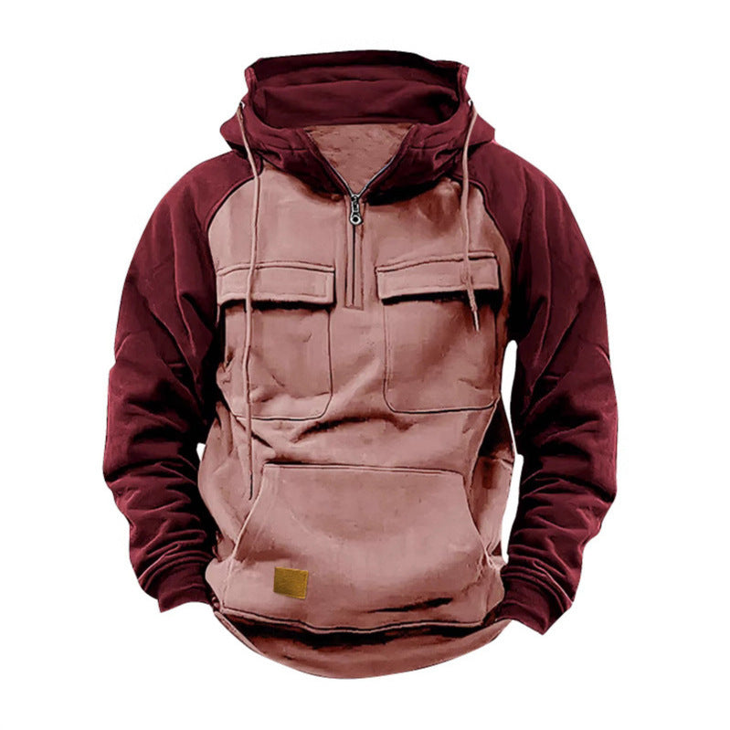 Herren Funktioneller Hoodie mit praktischen Taschen und innovativem Design R&B
