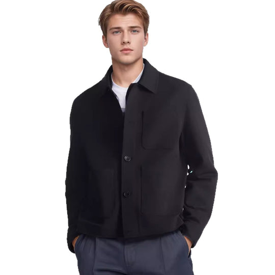 Herren modische Utility-Jacke mit praktischen Taschen R&B
