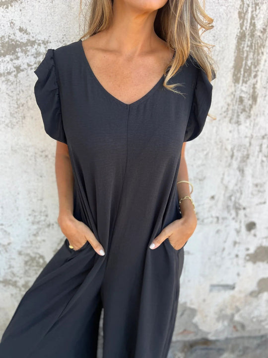 Damen Leichtes Maxikleid im modischen Leopardenlook mit Seitentaschen R&B