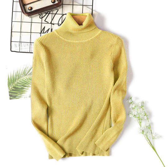 Damen Rollkragenpullover im feinen Rippenstrick R&B