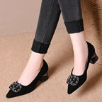 Damen Elegante Pumps mit Schmuckapplikation R&B