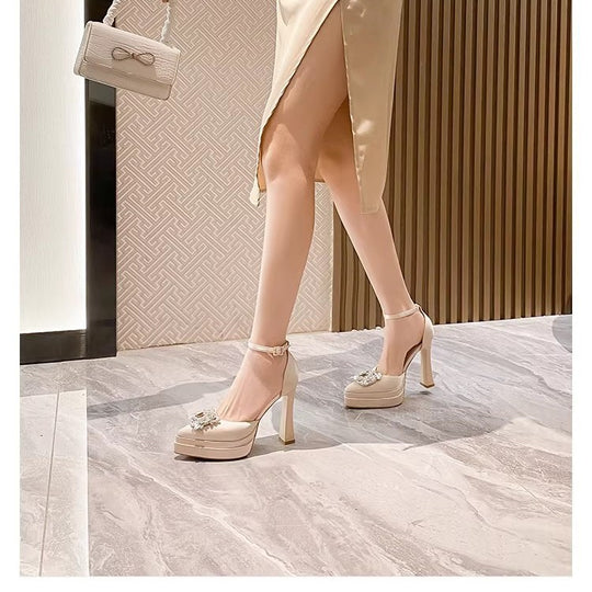 Damen elegante Hochzeits-Pumps R&B
