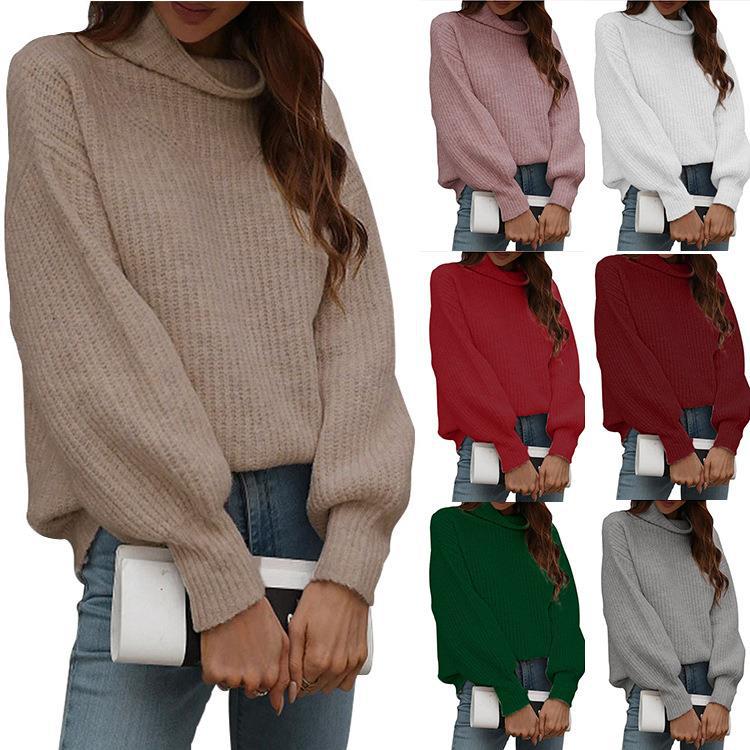 Damen Großer, gemütlicher Pullover mit weichem Rollkragen