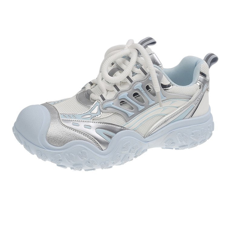 Damen sportliche Lauf-Sneaker mit atmungsaktiver Mesh-Oberfläche und robustem Sohlenprofil R&B