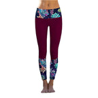 Damen Sportliche Leggings mit stylishem Marmormuster und hohem Bund R&B
