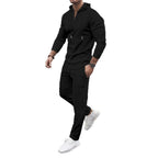 Herren sportliches Hoodie und Jogginghose Set mit atmungsaktiver Struktur R&B